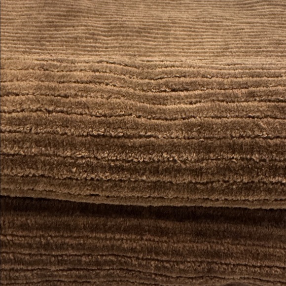 2pc EDDIE BAUER Cabin Corduroy Rib Solid Bath Towel Set - Chocolate -Brown - Picture 4 of 5